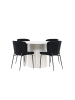 ebuy24 Schwarz 110 x 110 cm