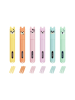 LEGAMI Legami Mini Textmarker 6er Set - TEDDY'S STYLE - TEDDY BEAR