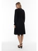 Usha Damen Midikleid in Schwarz