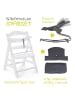 Hauck Alpha Plus White 4-tlg. Newborn Set - Hochstuhl in weiss,grau
