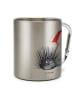 Mr. & Mrs. Panda Henkeltasse Seeigel ohne Spruch in Silber