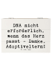 Mr. & Mrs. Panda Aufbewahrungsbox Spruch Liebe Adoptiveltern mit... in Weiß