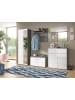 Inn.Furn Garderobenpaneel grau 80 cm, Flurgarderobe mit Kleiderstange und Haken