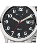 Regent Analog-Armbanduhr Regent Zugarmband silber mittel (ca. 37mm)