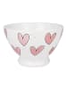 Blond Amsterdam Schale auf Fuß Rosa Herzen in Rosa - 13cm