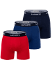 Lacoste Boxershort 3er Pack in Dunkelblau/Rot