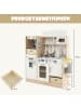 COSTWAY Kinderküche inkl. Zubehör in Beige
