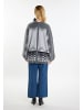 VIRITA Women Strickcardigan in Grau Mehrfarbig
