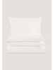 Hessnatur Satin Bettwäsche-Set in naturweiss