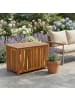 relaxdays Gartenbox in Natur - (B)115 x (H)60 x (T)50 cm