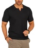 SOUL STAR Poloshirt - S2VALKA Basic Kurzarm Knit Polo Hemd Strick in Black