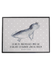 Mr. & Mrs. Panda Schreibtischunterlage Axolotl Schwimmen mit Spruch in Grau Pastell