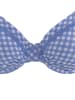 Buffalo Bügel-Bikini-Top in hellblau-kariert