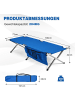 COSTWAY Campingbett 190x73x42cm in Blau