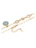 faina Women Necklace in Rose Gold Turquoise