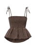 Noisy may Crop Top in taupe