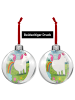 Mr. & Mrs. Panda Weihnachtskugel Kunststoff Einhorn Pupsen Desig... in Weiß