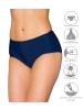 Aquarti Aquarti Damen Bikinihose mit Mittelhohem Bund in dunkelblau
