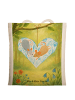 Mr. & Mrs. Panda Tote Bag Mäuse Herz Design ohne Spruch in Weiß