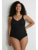 Ulla Popken Badeanzug in schwarz