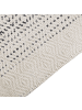 Beliani Kurzflor OMERLI in Weiß/Grau - (W) 140 x (H) 140 x (L) 200 cm