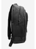 EGOMAXX Hardshell Rucksack Backpack Gepolstert Libosi Design in Schwarz-Orange