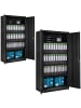 tectake Aktenschrank  180 x 90 x 40 cm, schwarz
