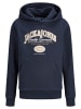 JACK & JONES Junior Hoodie 'Ari Branding' in dunkelblau