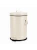 relaxdays Mülleimer in Beige - 20 Liter