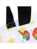 Mr. & Mrs. Panda Strandtasche Einhorn Happy mit Spruch in Weiß