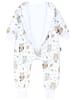 TupTam Baby Schlafsack mit Beinen und Ärmel ganzjährig in weiß/beige