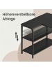 VASAGLE Computertisch Barnet in Schwarz - (B)120 x (H)76 x (T)80 cm