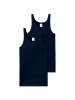 Schiesser Unterhemd 2er Pack in Blau