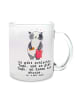 Mr. & Mrs. Panda Tee Tasse Panda Shopping mit Spruch in Transparent