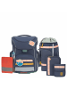 Lässig School Set Slim Unique - Schulranzen Set 7tlg. (Turquoise) in Navy