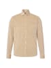 Cordhemd in beige