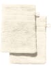 REDBEST Frottier Waschhandschuh 2er-Pack Chicago in creme