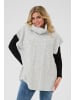KAFFE curve Poncho KCmala Loose fit in Grey Melange