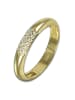 GoldDream 333 Gelbgold - 8 Karat Damen Ringe 3-reihig Zirkonia Fingerring  56 (17,8)