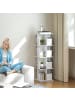 HOMCOM Bücherregal in Weiß 39L x 39B x 128,3H cm