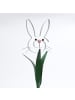 MARELIDA Hase BUNNY Osterhase Beetstecker Gartendeko H: 61,5cm in grau