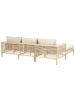 Beliani 3-tlg Sitzgruppe CALASETTA in Beige