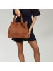 Florence Florence Handtasche, Umhängetasche Leder braun, tan ca. 31cm