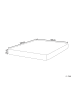 Beliani Matratze HAPPINESS in Grau/Weiß - (W) 120 x (H) 20 x (L) 200 cm H2/3 Mittel