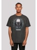 F4NT4STIC Oversize T-Shirt Star Wars The Mandalorian Warrior in schwarz