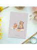 Mr. & Mrs. Panda Postkarte Oma Backen ohne Spruch in Grau Pastell