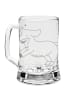 Mr. & Mrs. Panda Gravur Bierkrug Hund Dackel ohne Spruch in Transparent