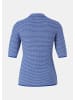 comma Strickpullover kurzarm in Blau