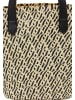 usha FESTIVAL Women Tote Bag in Black beige