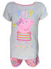 Peppa Pig Schlafanzug kurz Peppa Pig  in Grau-Pink
